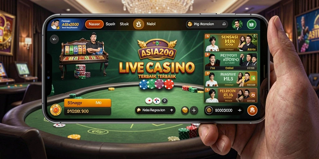 Gameplay Live Casino yang seru dan interaktif di ASIA200.