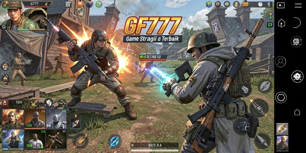 Tampilan gameplay strategis GF777 dengan pertempuran dan taktik yang mendebarkan.
