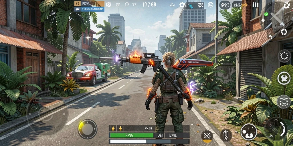 Tangkapan layar utama PK95 menampilkan gameplay Simulation yang mendebarkan dan interaktif.
