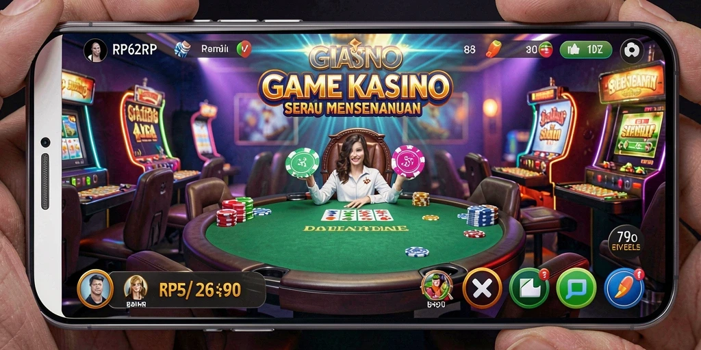 Screenshot gameplay RP62RP menampilkan aksi kasino yang seru dan mendebarkan.