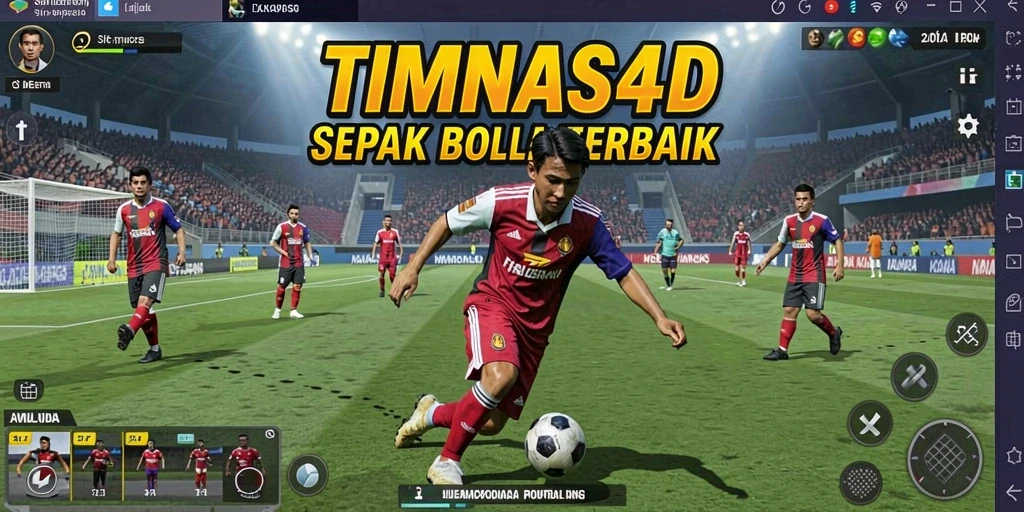 Gameplay menarik dalam TIMNAS4D dengan simulasi pertandingan sepak bola.
